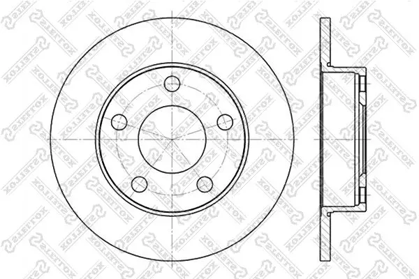 Handler.Part Brake disc Stellox 60204747SX 1