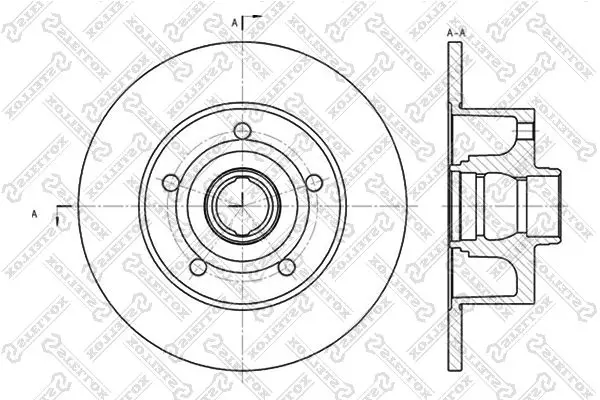 Handler.Part Brake disc Stellox 60204757SX 1