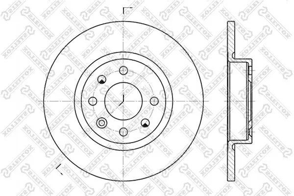 Handler.Part Brake disc Stellox 60204823SX 1