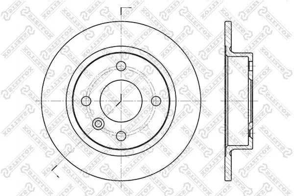 Handler.Part Brake disc Stellox 60204824SX 1