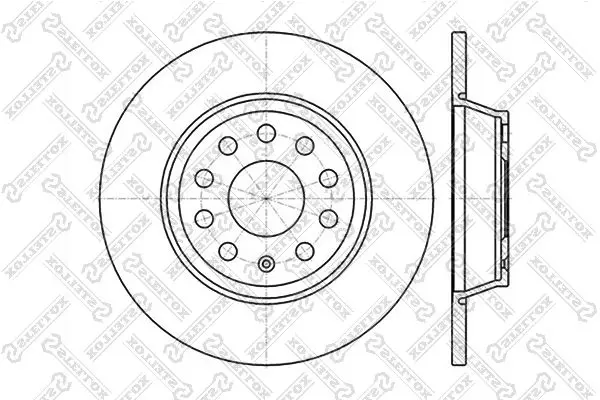 Handler.Part Brake disc Stellox 60204840SX 1