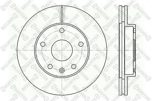 Handler.Part Brake disc Stellox 60205006VSX 1