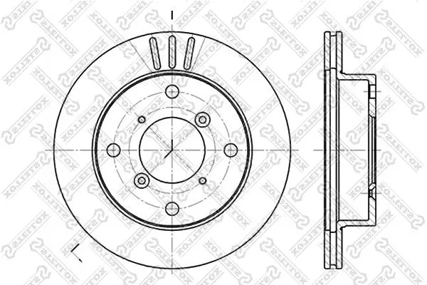 Handler.Part Brake disc Stellox 60205205VSX 1