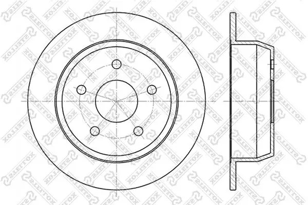 Handler.Part Brake disc Stellox 60209304SX 1