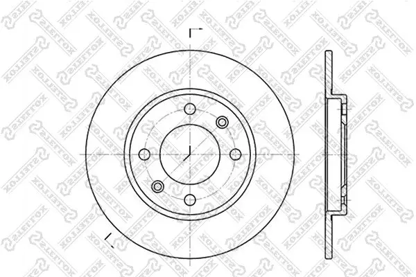 Handler.Part Brake disc Stellox 60209947SX 1