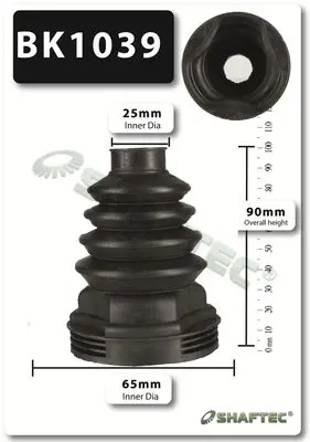 Handler.Part Bellow set, drive shaft SHAFTEC BK1039 1