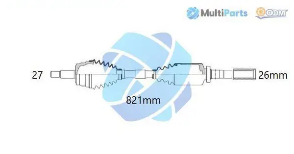 Handler.Part Drive shaft ODM-MULTIPARTS 18292550 1