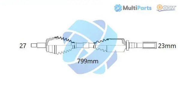 Handler.Part Drive shaft ODM-MULTIPARTS 18292220 1