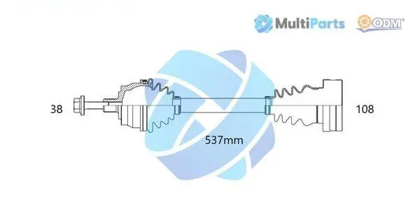 Handler.Part Drive shaft ODM-MULTIPARTS 18213020 1