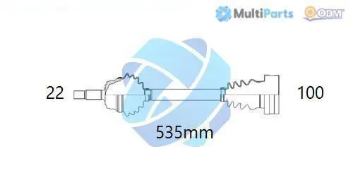 Handler.Part Drive shaft ODM-MULTIPARTS 18211370 1