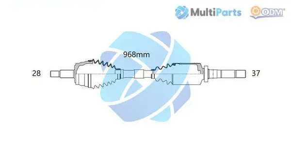 Handler.Part Drive shaft ODM-MULTIPARTS 18162540 1