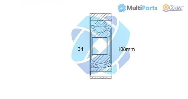 Handler.Part Joint kit, drive shaft ODM-MULTIPARTS 14356049 1