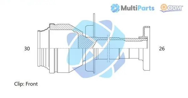 Handler.Part Joint kit, drive shaft ODM-MULTIPARTS 14216099 1