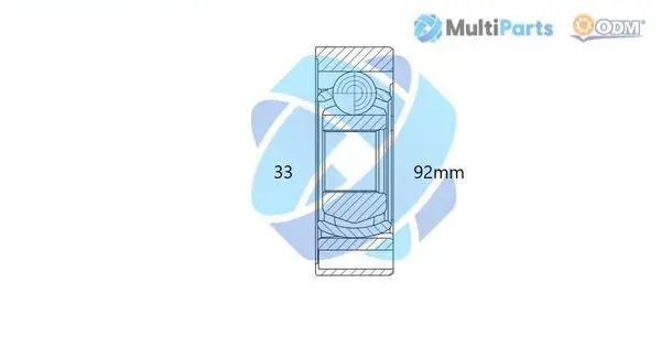 Handler.Part Joint kit, drive shaft ODM-MULTIPARTS 14216050 1