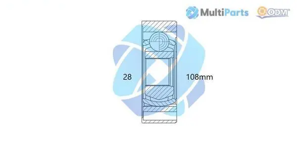 Handler.Part Joint kit, drive shaft ODM-MULTIPARTS 14146061 1