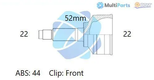 Handler.Part Joint kit, drive shaft ODM-MULTIPARTS 12351771 1