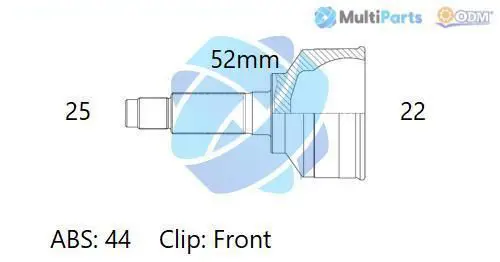 Handler.Part Joint kit, drive shaft ODM-MULTIPARTS 12351766 1