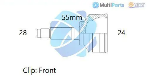 Handler.Part Joint kit, drive shaft ODM-MULTIPARTS 12351685 1