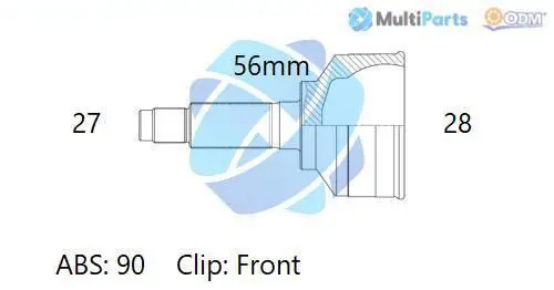 Handler.Part Joint kit, drive shaft ODM-MULTIPARTS 12351491 1