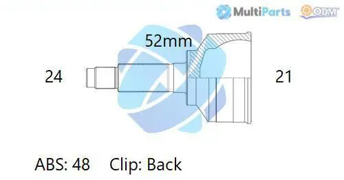 Handler.Part Joint kit, drive shaft ODM-MULTIPARTS 12310598 1