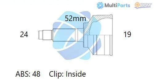 Handler.Part Joint kit, drive shaft ODM-MULTIPARTS 12310568 1