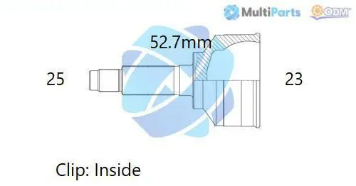 Handler.Part Joint kit, drive shaft ODM-MULTIPARTS 12291987 1