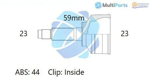 Handler.Part Joint kit, drive shaft ODM-MULTIPARTS 12291915 1