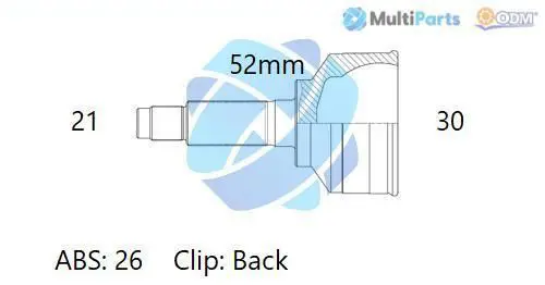 Handler.Part Joint kit, drive shaft ODM-MULTIPARTS 12291462 1