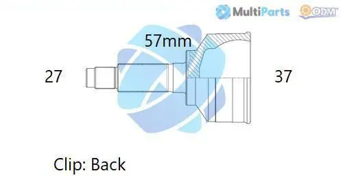 Handler.Part Joint kit, drive shaft ODM-MULTIPARTS 12291374 1