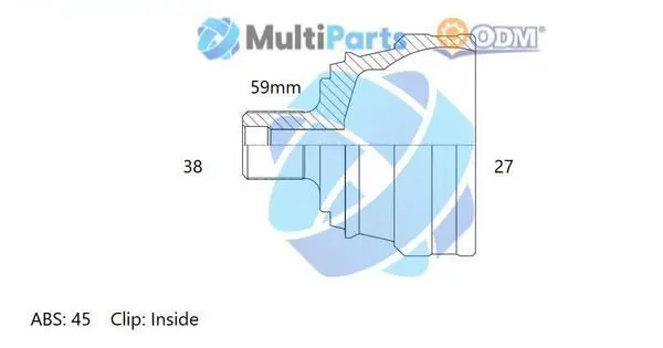 Handler.Part Joint kit, drive shaft ODM-MULTIPARTS 12211906 1