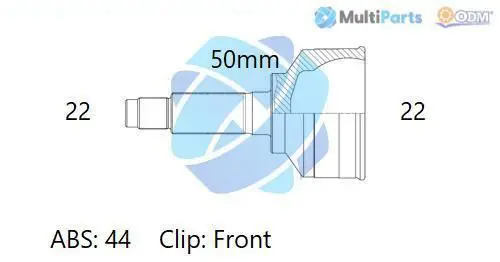 Handler.Part Joint kit, drive shaft ODM-MULTIPARTS 12151664 1