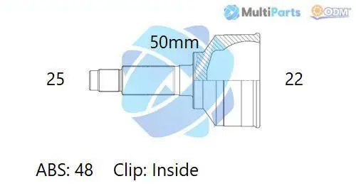 Handler.Part Joint kit, drive shaft ODM-MULTIPARTS 12120670 1