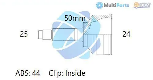 Handler.Part Joint kit, drive shaft ODM-MULTIPARTS 12120434 1