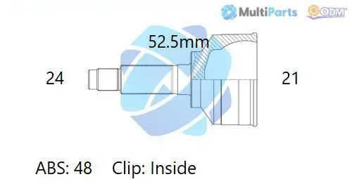 Handler.Part Joint kit, drive shaft ODM-MULTIPARTS 12080687 1