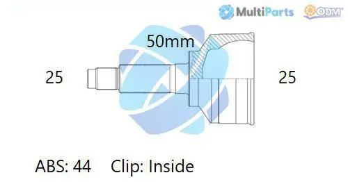 Handler.Part Joint kit, drive shaft ODM-MULTIPARTS 12080665 1