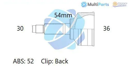 Handler.Part Joint kit, drive shaft ODM-MULTIPARTS 12080659 1