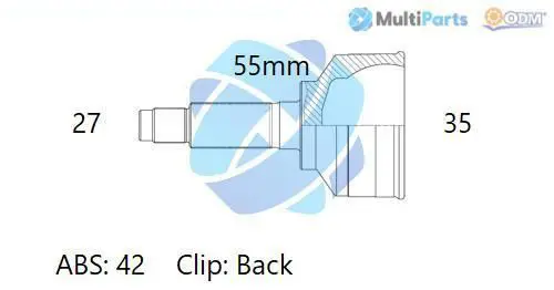 Handler.Part Joint kit, drive shaft ODM-MULTIPARTS 12060187 1