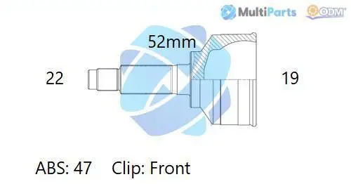 Handler.Part Joint kit, drive shaft ODM-MULTIPARTS 12001325 1