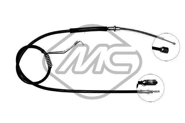 Handler.Part Cable, parking brake Metalcaucho 80090 1