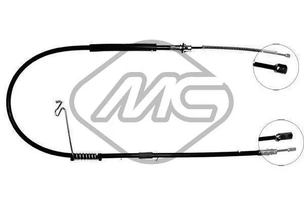 Handler.Part Cable, parking brake Metalcaucho 80103 1