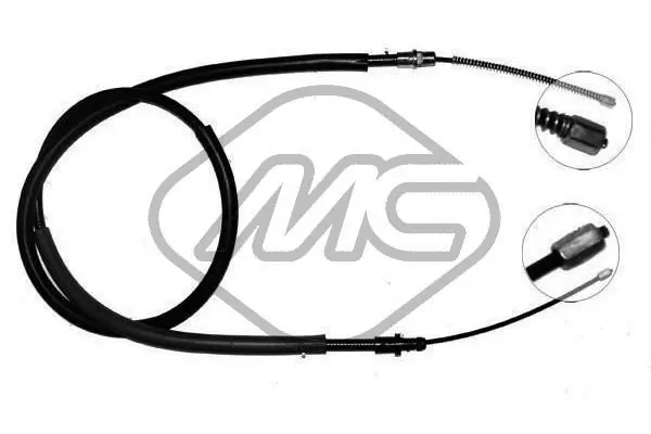 Handler.Part Cable, parking brake Metalcaucho 80132 1