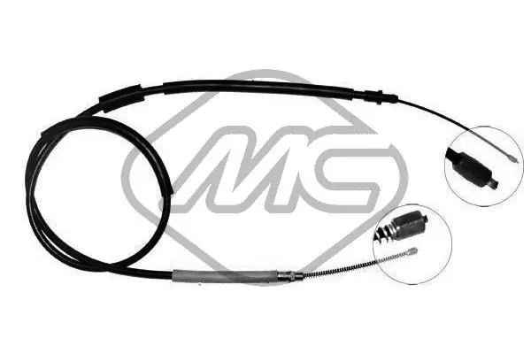 Handler.Part Cable, parking brake Metalcaucho 80155 1