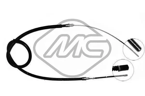 Handler.Part Cable, parking brake Metalcaucho 80182 1