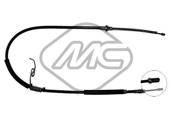 Handler.Part Cable, parking brake Metalcaucho 80186 1