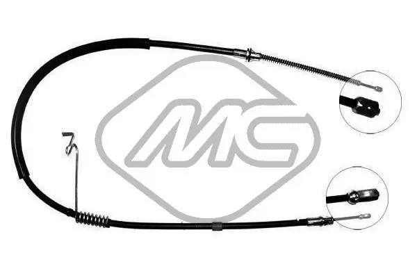 Handler.Part Cable, parking brake Metalcaucho 80223 1