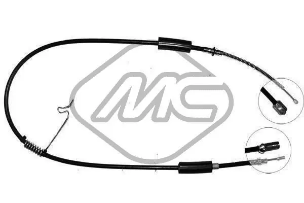 Handler.Part Cable, parking brake Metalcaucho 80243 1