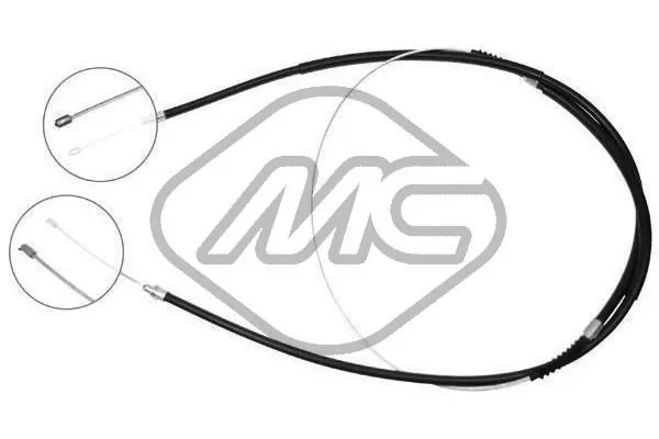 Handler.Part Cable, parking brake Metalcaucho 80270 1