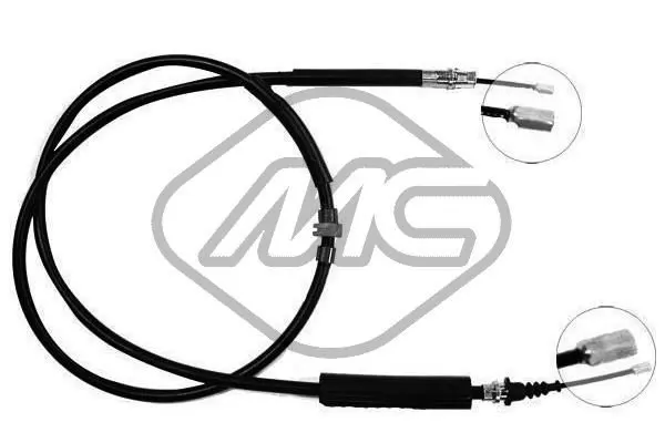 Handler.Part Cable, parking brake Metalcaucho 80324 1