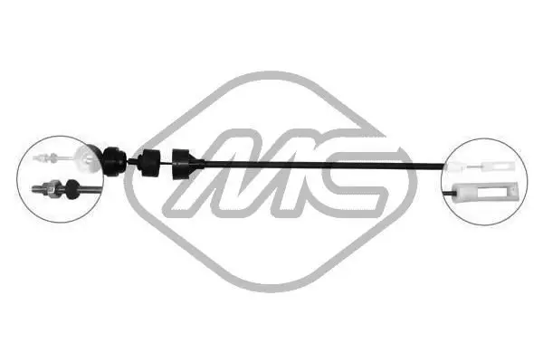 Handler.Part Clutch cable Metalcaucho 80358 1