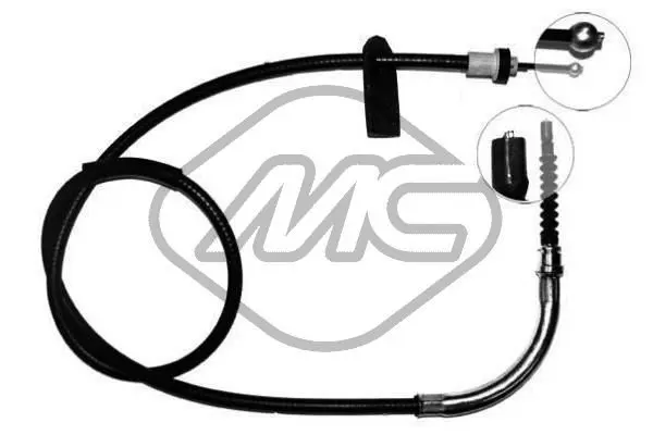 Handler.Part Cable, parking brake Metalcaucho 80398 1